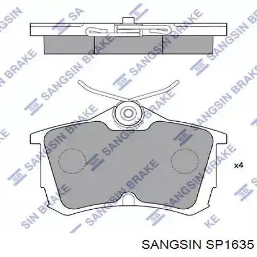 SP1635 Sangsin sapatas do freio traseiras de disco