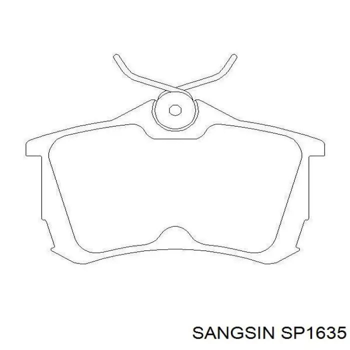 Колодки дисковые  Sangsin SP1635 цена, от 15.83 USD