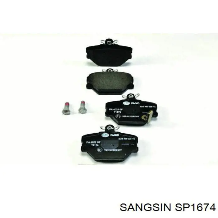 Передние тормозные колодки SP1674 Sangsin