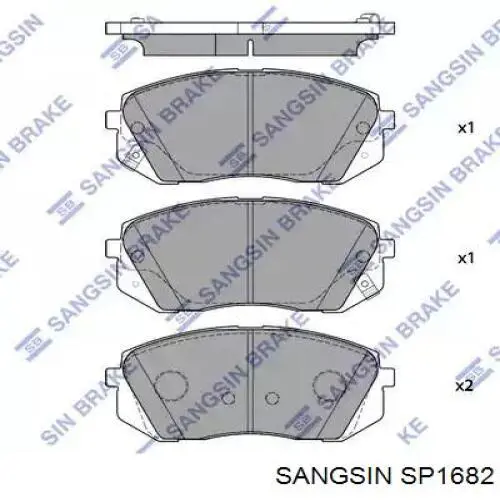 SP1682 Sangsin sapatas do freio dianteiras de disco
