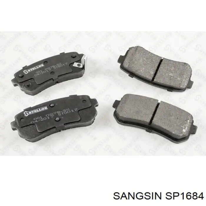 Задние тормозные колодки SP1684 Sangsin