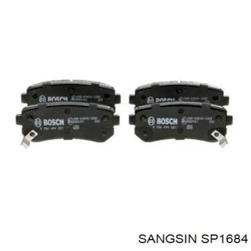 Задние дисковые колодки Sangsin SP1684