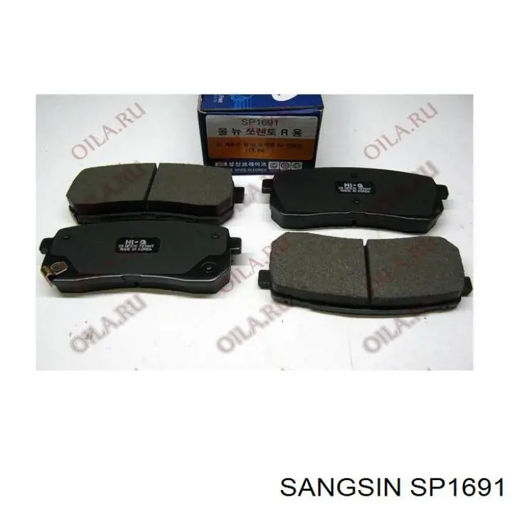 Колодки дисковые  Sangsin SP1691 цена, от 24.63 USD