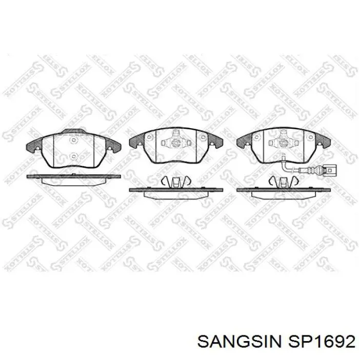 Колодки Sangsin SP1692 цена, от 29.88 USD