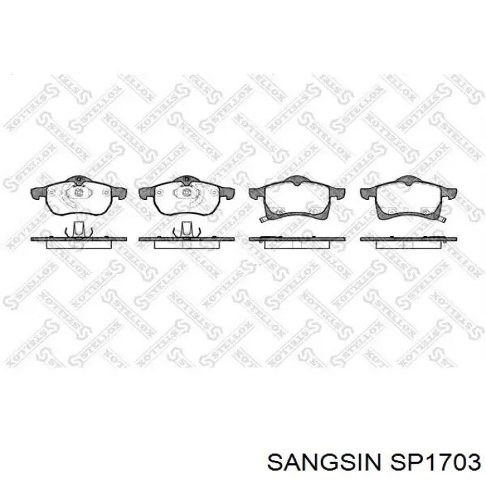 SP1703 Sangsin Колодки передние