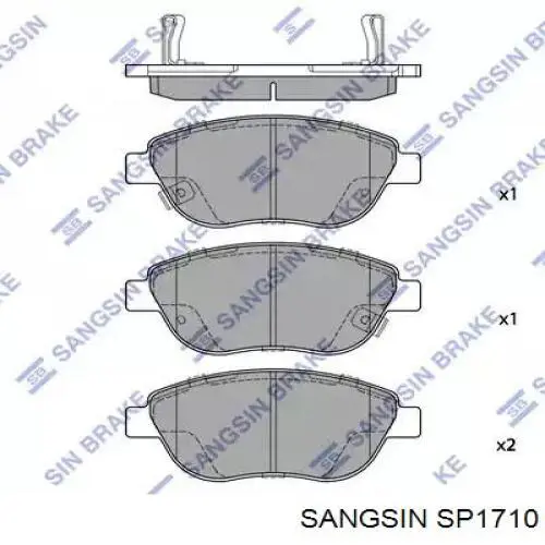 Колодки Sangsin SP1710 цена, от 19.00 USD