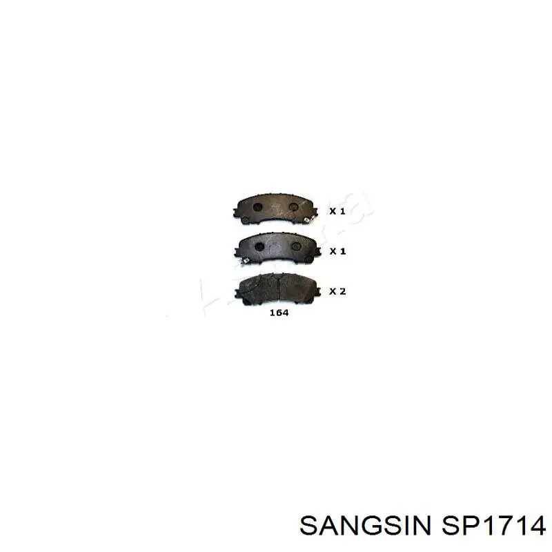 SP1714 Sangsin Колодки передние