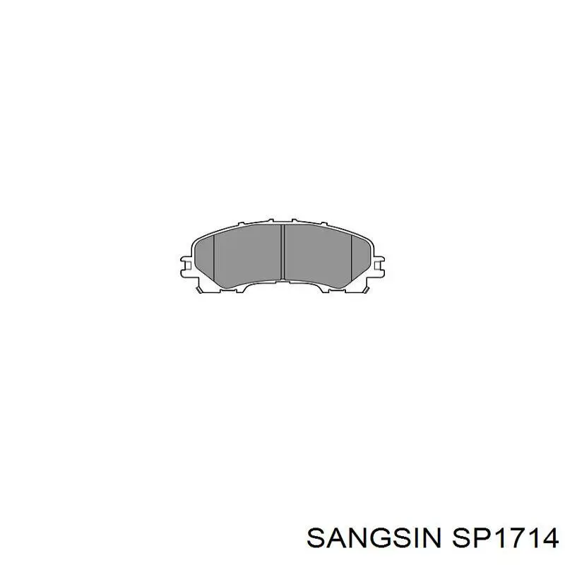 Купить SP1714 Sangsin Колодки тормозные