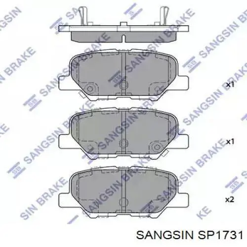 SP1731 Sangsin sapatas do freio traseiras de disco