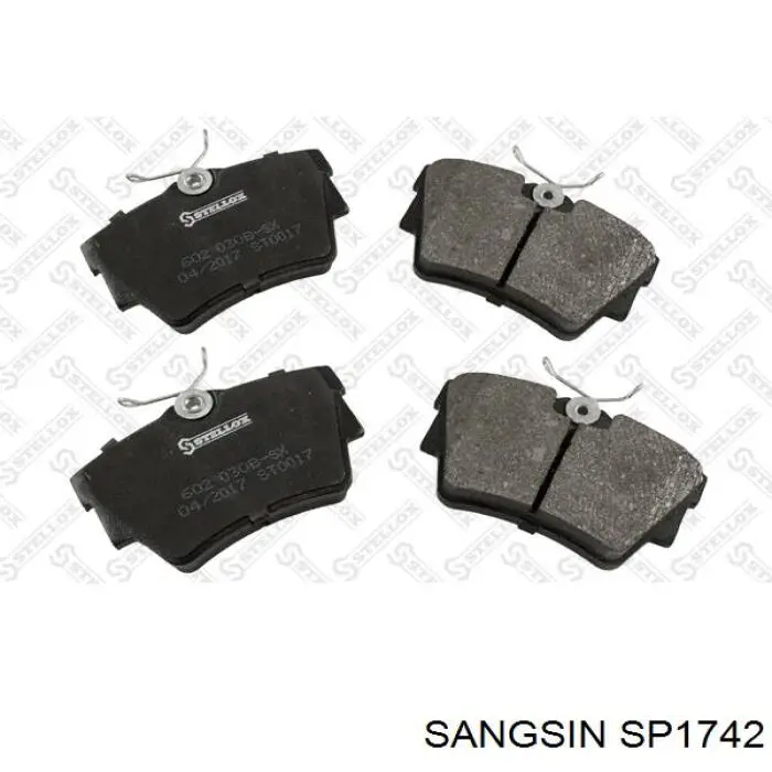 SP1742 Sangsin Колодки тормозные дисковые комплект