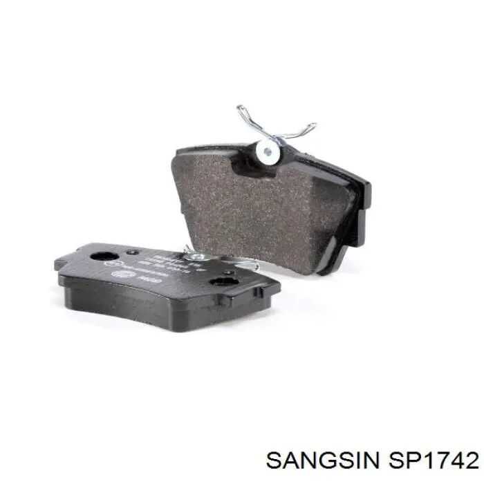 Купить SP1742 Sangsin Колодки тормозные задние, дисковые