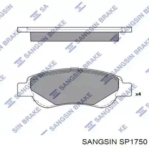 SP1750 Sangsin sapatas do freio dianteiras de disco