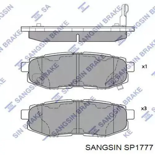 SP1777 Sangsin sapatas do freio traseiras de disco