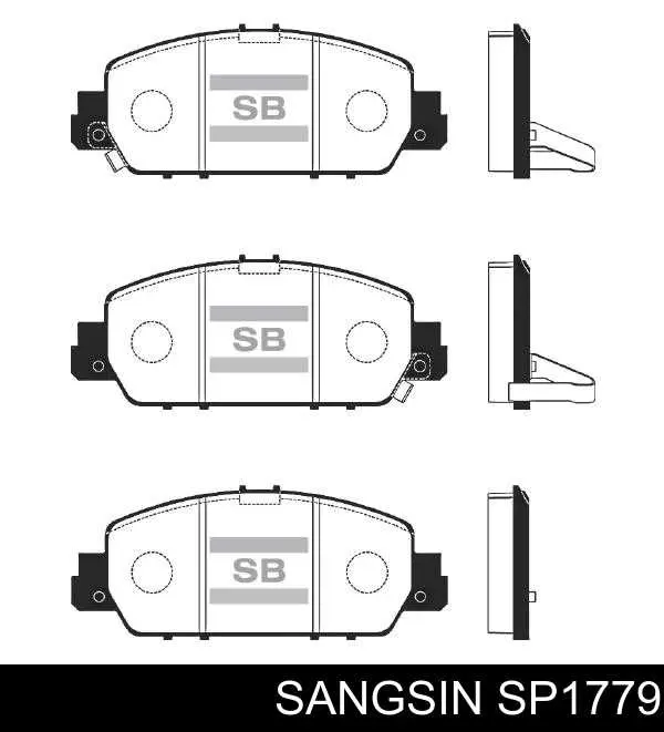 SP1779 Sangsin sapatas do freio dianteiras de disco