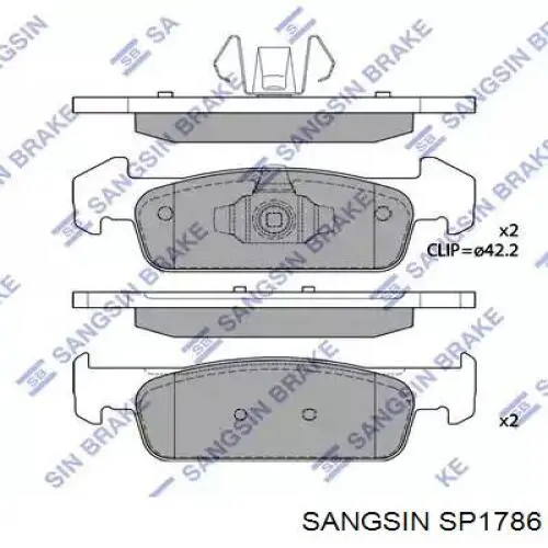 SP1786 Sangsin sapatas do freio dianteiras de disco