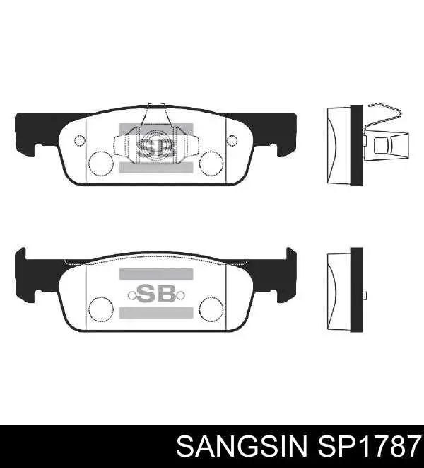 Передние тормозные колодки SP1787 Sangsin