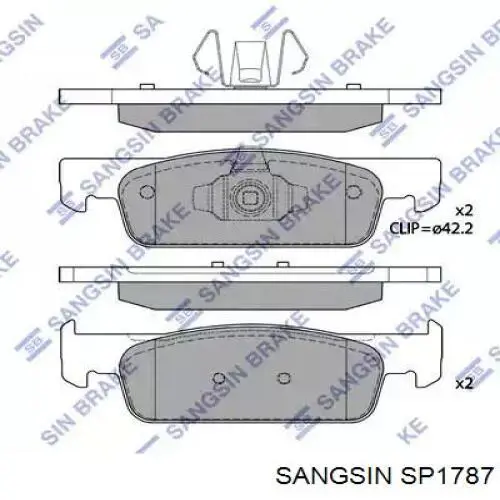 SP1787 Sangsin Колодки передние