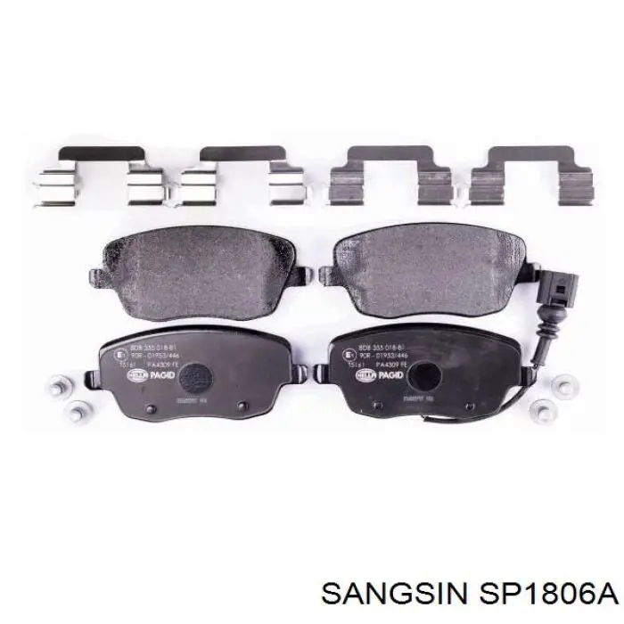 Колодки Sangsin SP1806A цена, от 21.54 USD