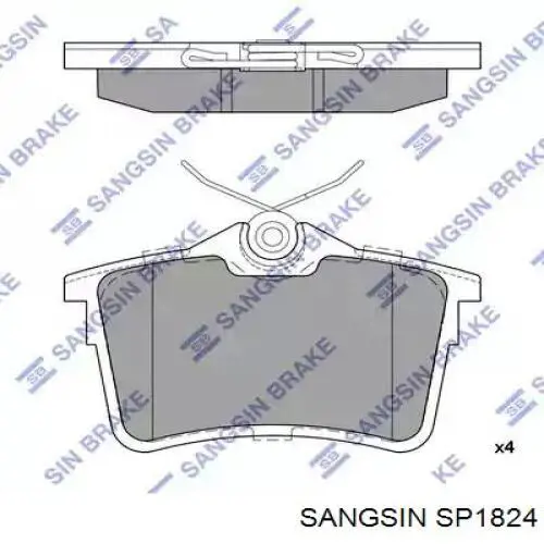 Задние тормозные колодки SP1824 Sangsin