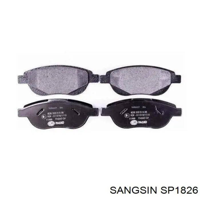 Колодки Sangsin SP1826 цена, от 23.19 USD