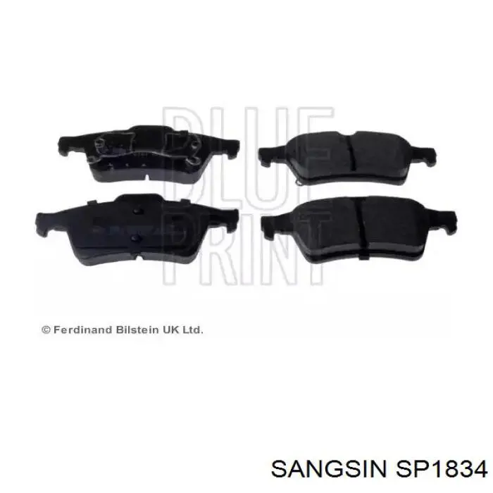 Колодки дисковые  Sangsin SP1834 цена, от 13.61 USD