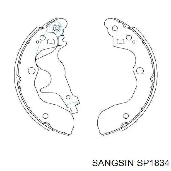 SP1834 Sangsin Колодки тормозные дисковые комплект
