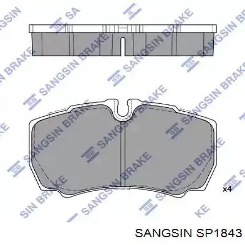 SP1843 Sangsin sapatas do freio traseiras de disco