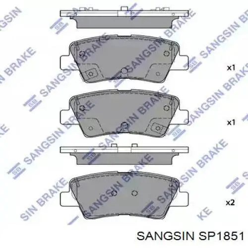 SP1851 Sangsin sapatas do freio traseiras de disco