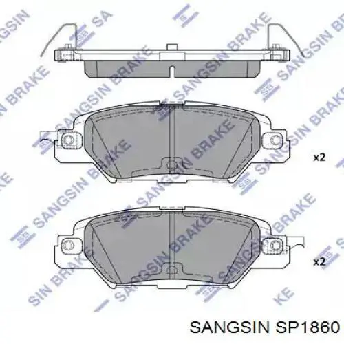 SP1860 Sangsin sapatas do freio traseiras de disco