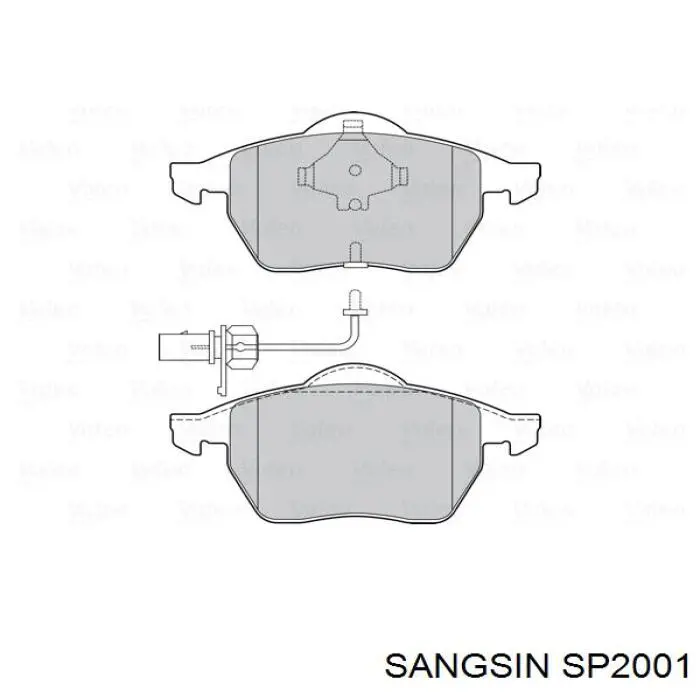 SP2001 Sangsin Колодки передние