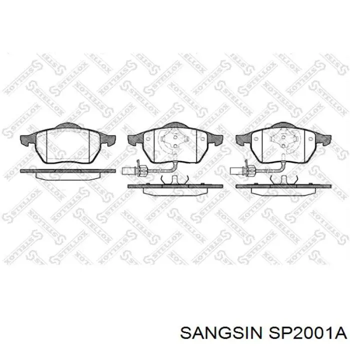 Колодки Sangsin SP2001A цена, от 32.55 USD