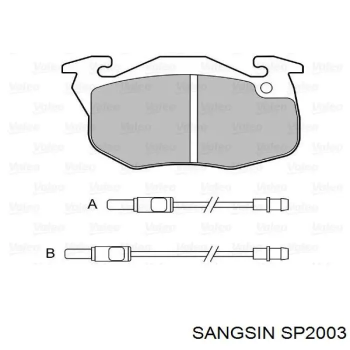 Колодки Sangsin SP2003 цена, от 11.92 USD