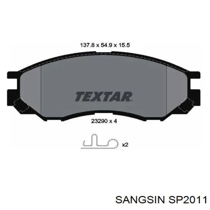 Колодки Sangsin SP2011 цена, от 18.15 USD