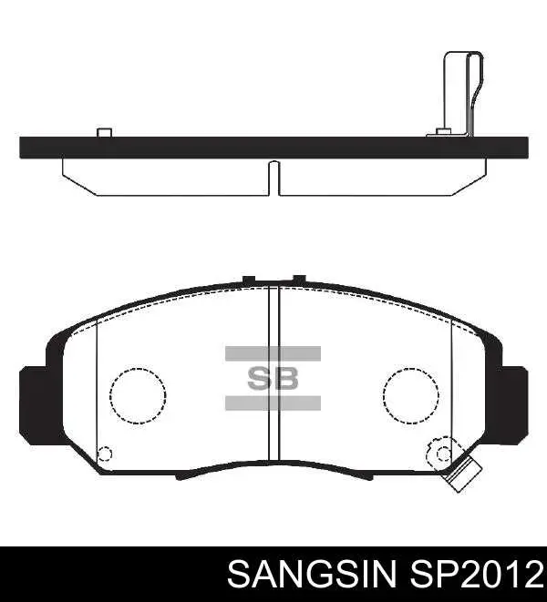 SP2012 Sangsin Колодки передние