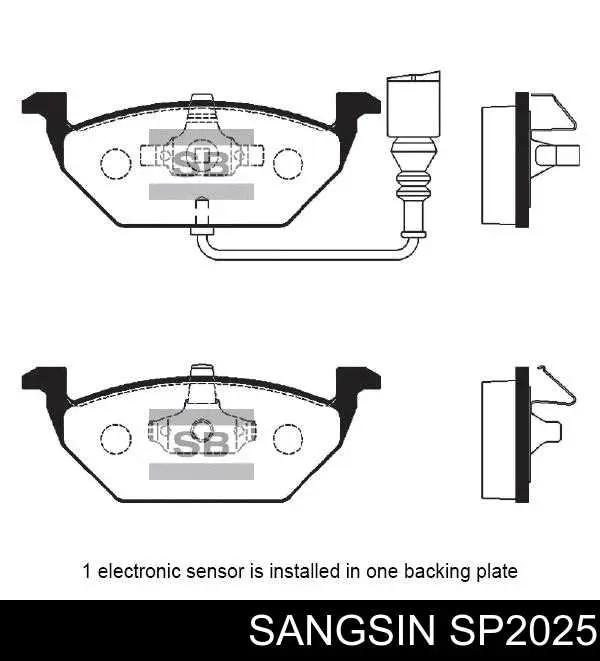 SP2025 Sangsin Колодки передние