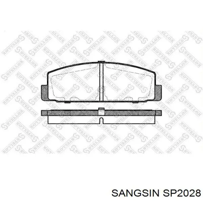 Колодки дисковые  Sangsin SP2028 цена, от 17.69 USD