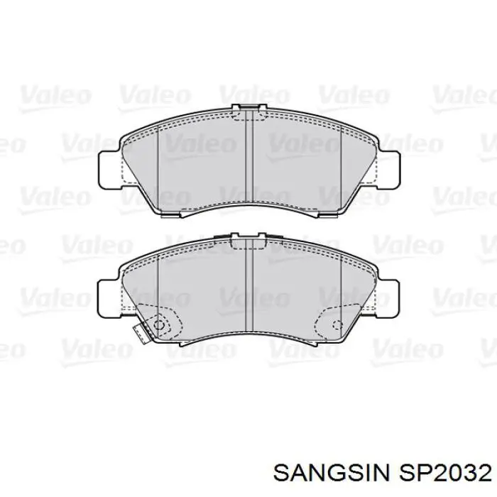 Купить SP2032 Sangsin Колодки тормозные