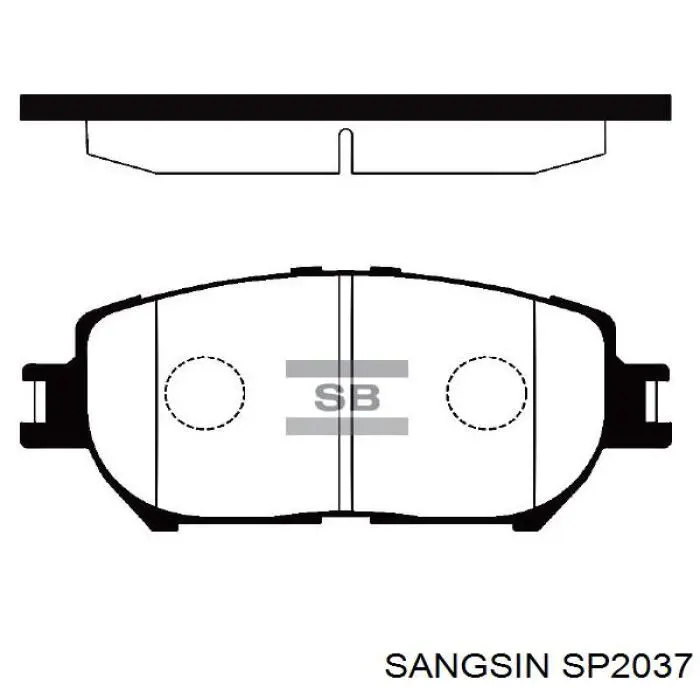 Колодки Sangsin SP2037 цена, от 16.53 USD