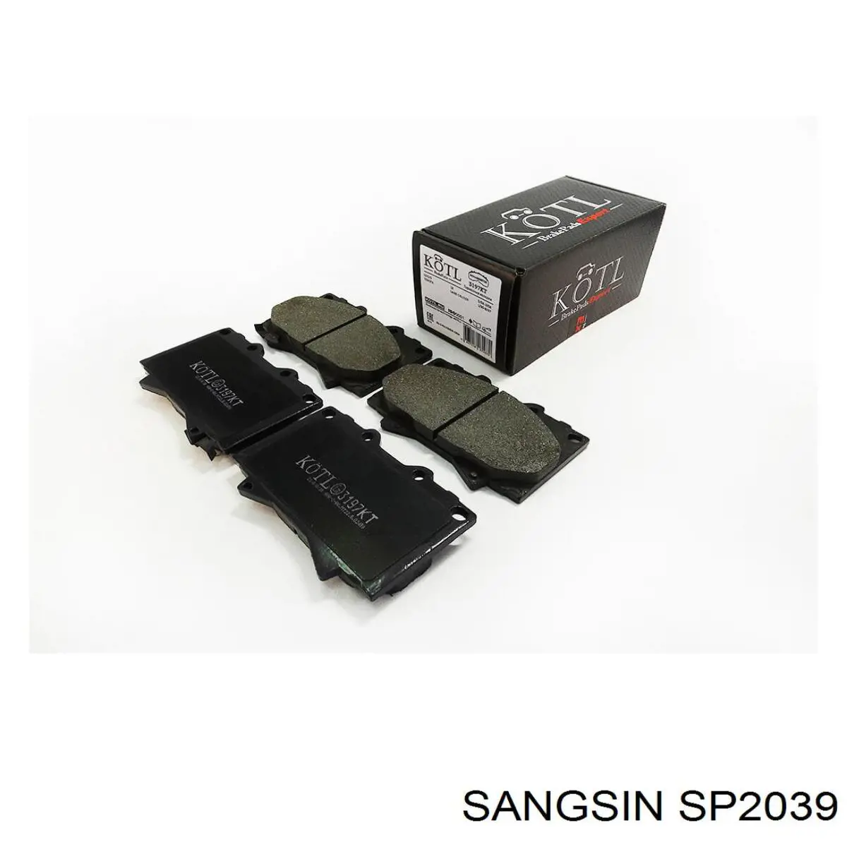 Передние тормозные колодки SP2039 Sangsin