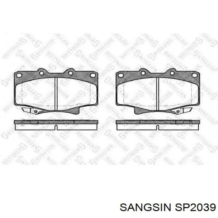 SP2039 Sangsin Колодки передние