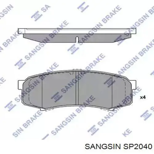 Колодки дисковые  Sangsin SP2040 цена, от 18.21 USD