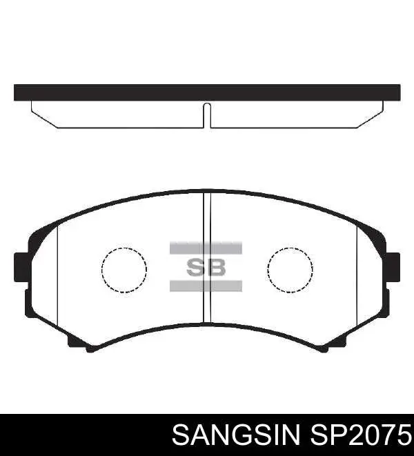 SP2075 Sangsin Колодки передние