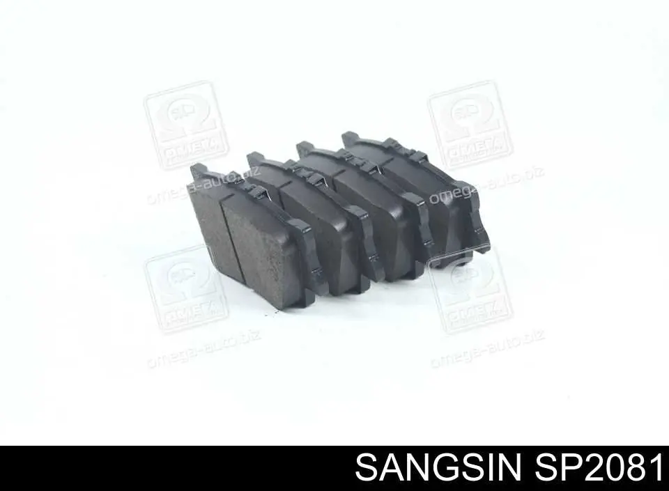 Колодки тормозные задние дисковые Sangsin SP2081