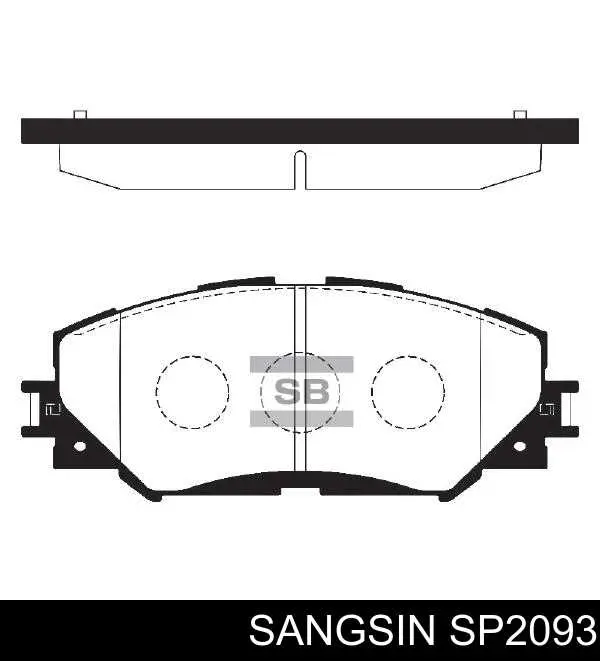 SP2093 Sangsin Колодки передние