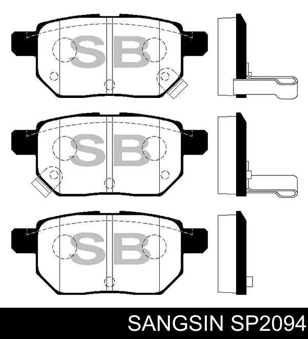 SP2094 Sangsin Колодки тормозные дисковые комплект