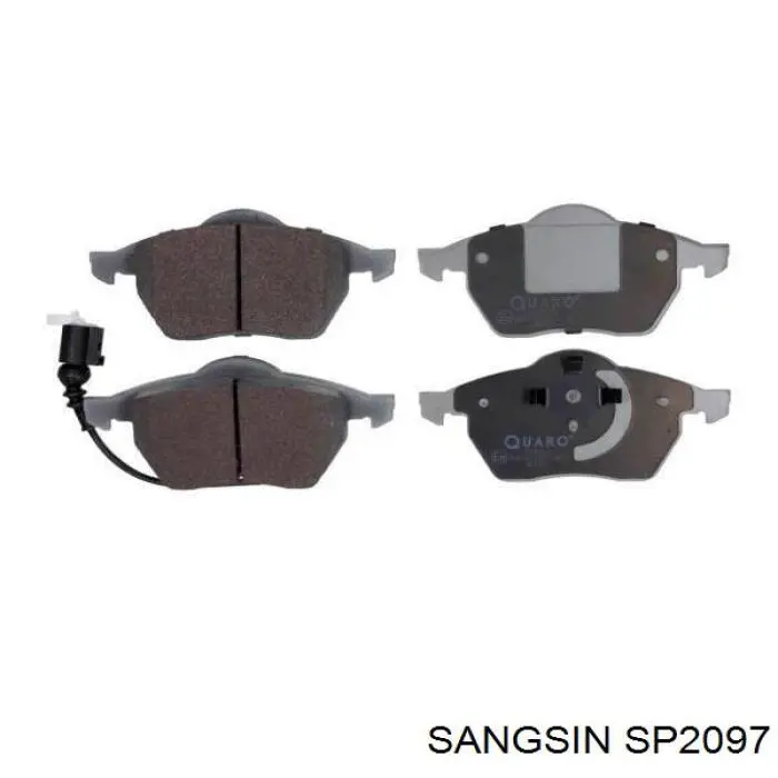 Передние тормозные колодки SP2097 Sangsin