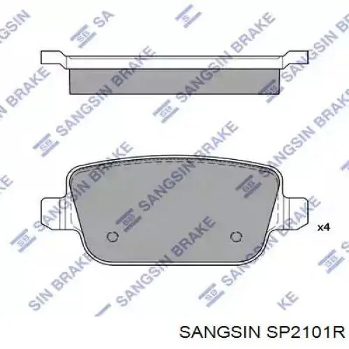 Колодки дисковые  Sangsin SP2101R цена, от 15.08 USD