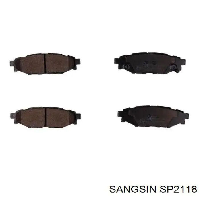 SP2118 Sangsin Колодки тормозные дисковые комплект