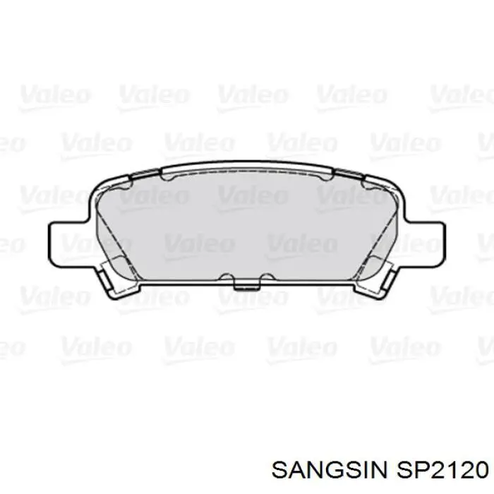 Колодки дисковые  Sangsin SP2120 цена, от 14.59 USD