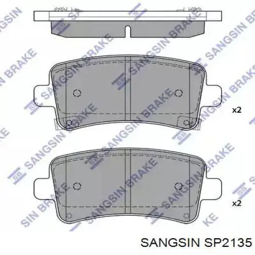 Задние тормозные колодки SP2135 Sangsin